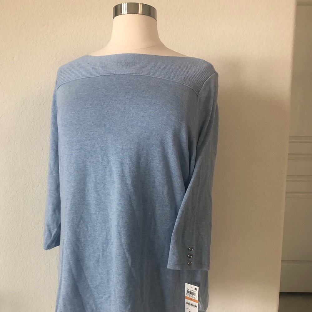 Boatneck lightweight Karen Scott Sweater
